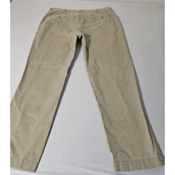 Vintage Polo Ralph Lauren Pleated Chinos 34x30 Khaki Tan Golf Pants Country Club - Picture 4 of 12